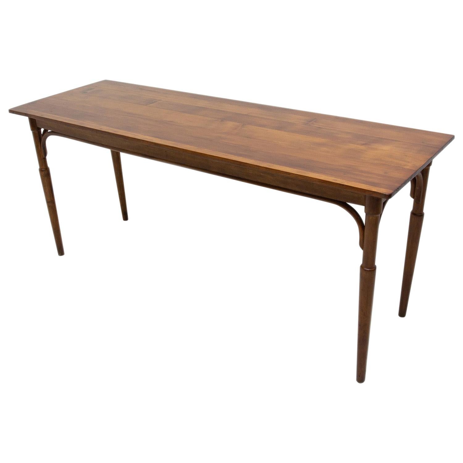 Long Occasional Coffee Table in the Thonet Style, 1920s, Bohemia
