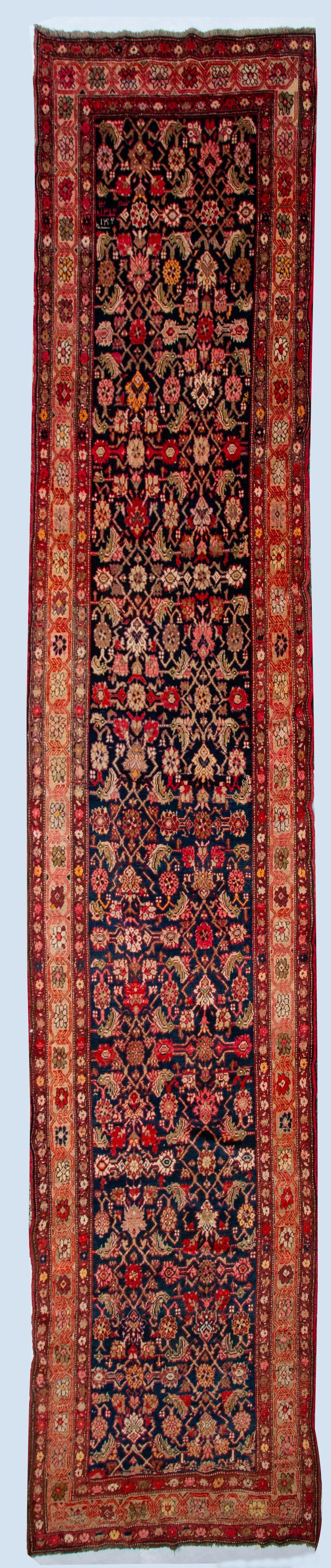 Long beautiful Karebagh runner, one of the best Caucasian carpets. Design is the famous 