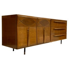 origami chest LONG + OUTSTANDING Mid Century Modern "ORIGAMI" Dresser, c. 1960
s