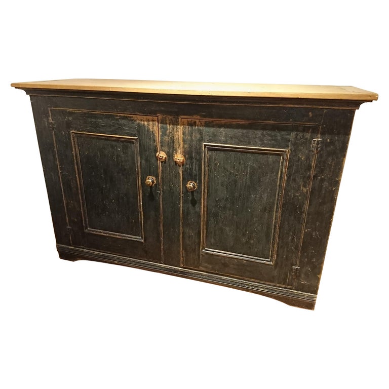 Long Painted Canadian Buffet For Sale at 1stdibs