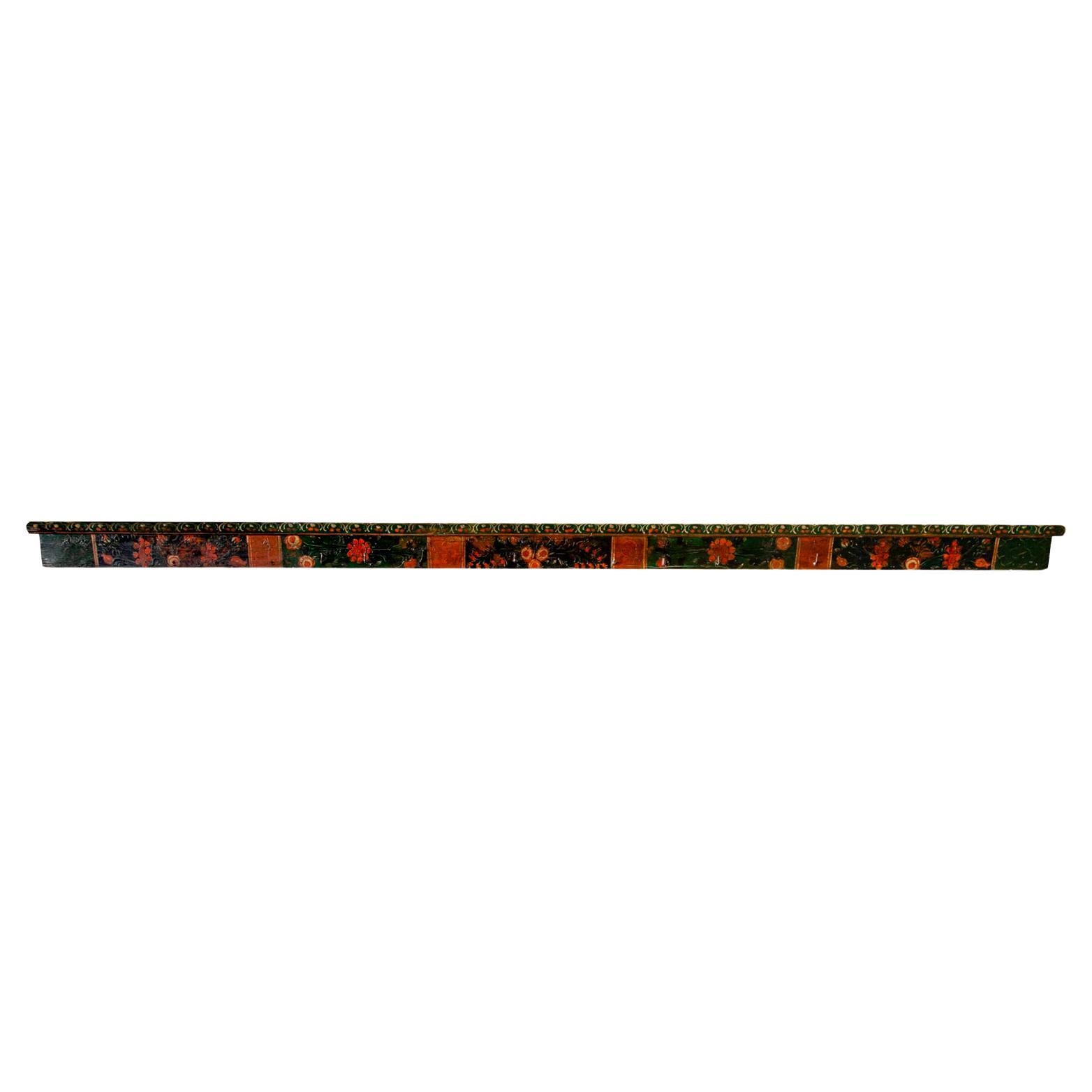 Long Painted Central European Rack For Sale