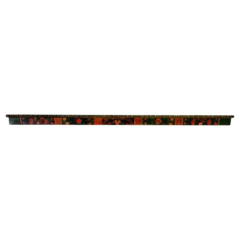 Long Painted Central European Rack For Sale at 1stDibs