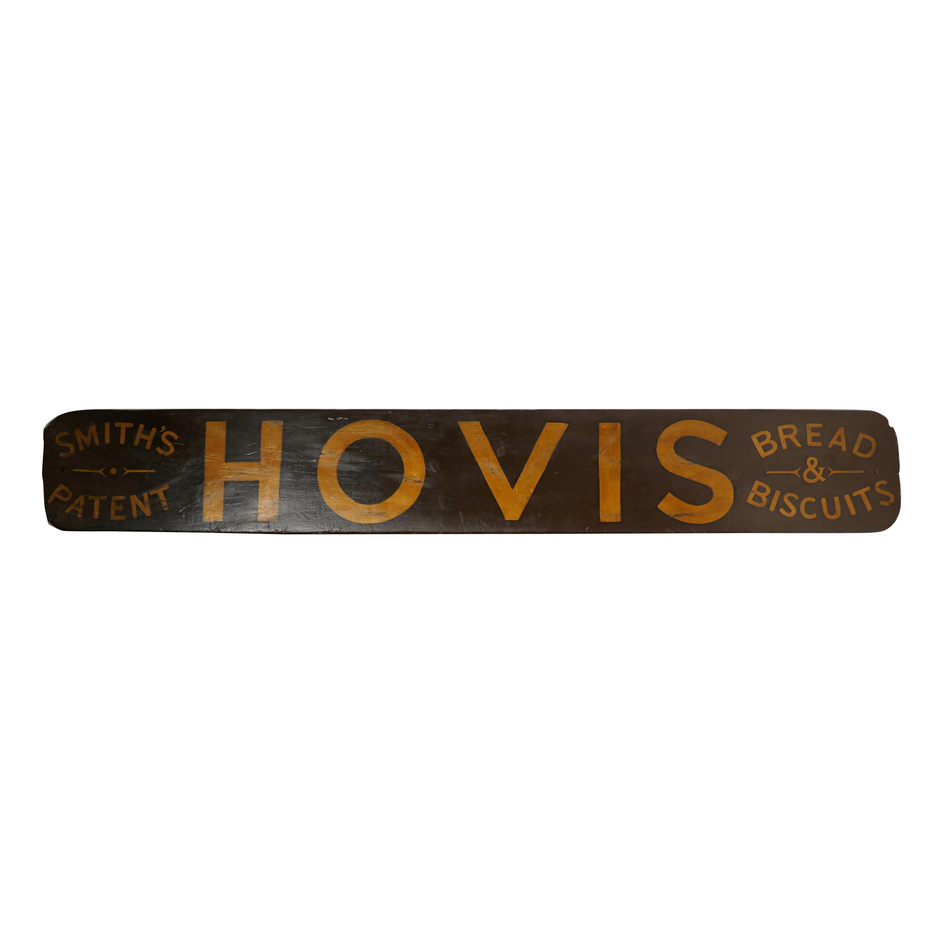 Long Painted Wooden Hovis Advertising Baker’s Sign