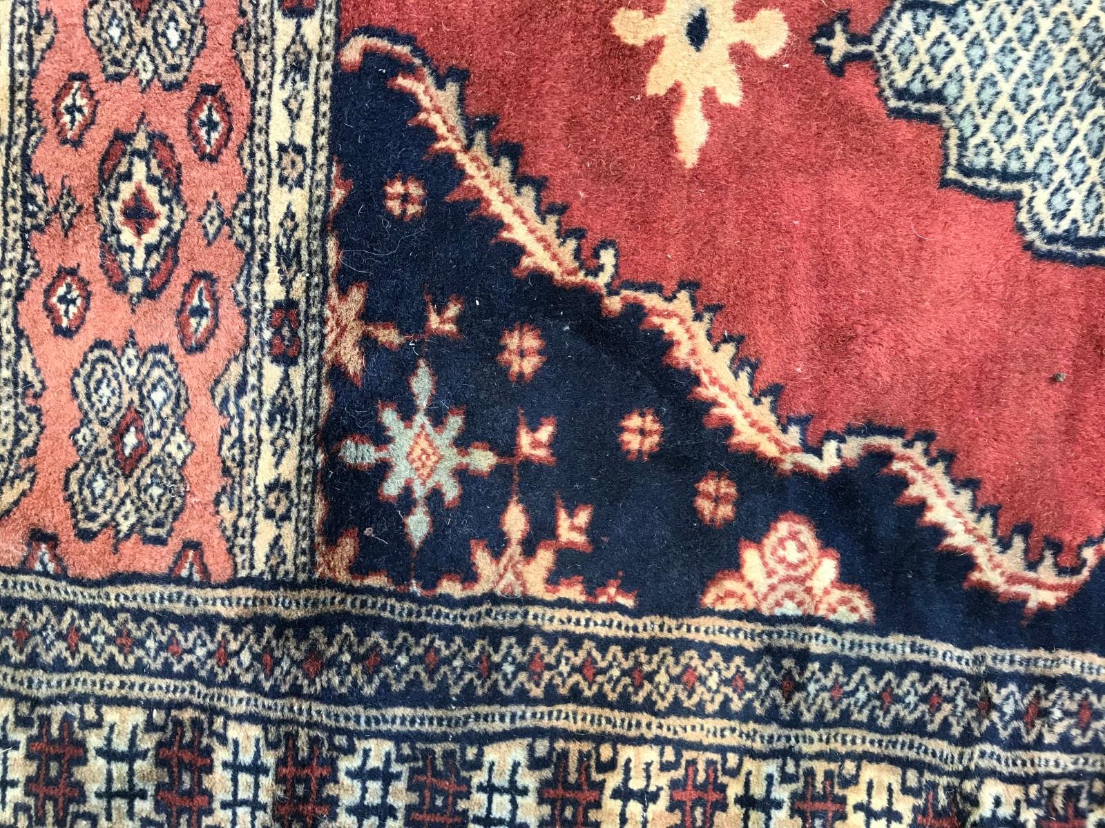 20th Century Bobyrug’s Long Pakistan Vintage Rug For Sale