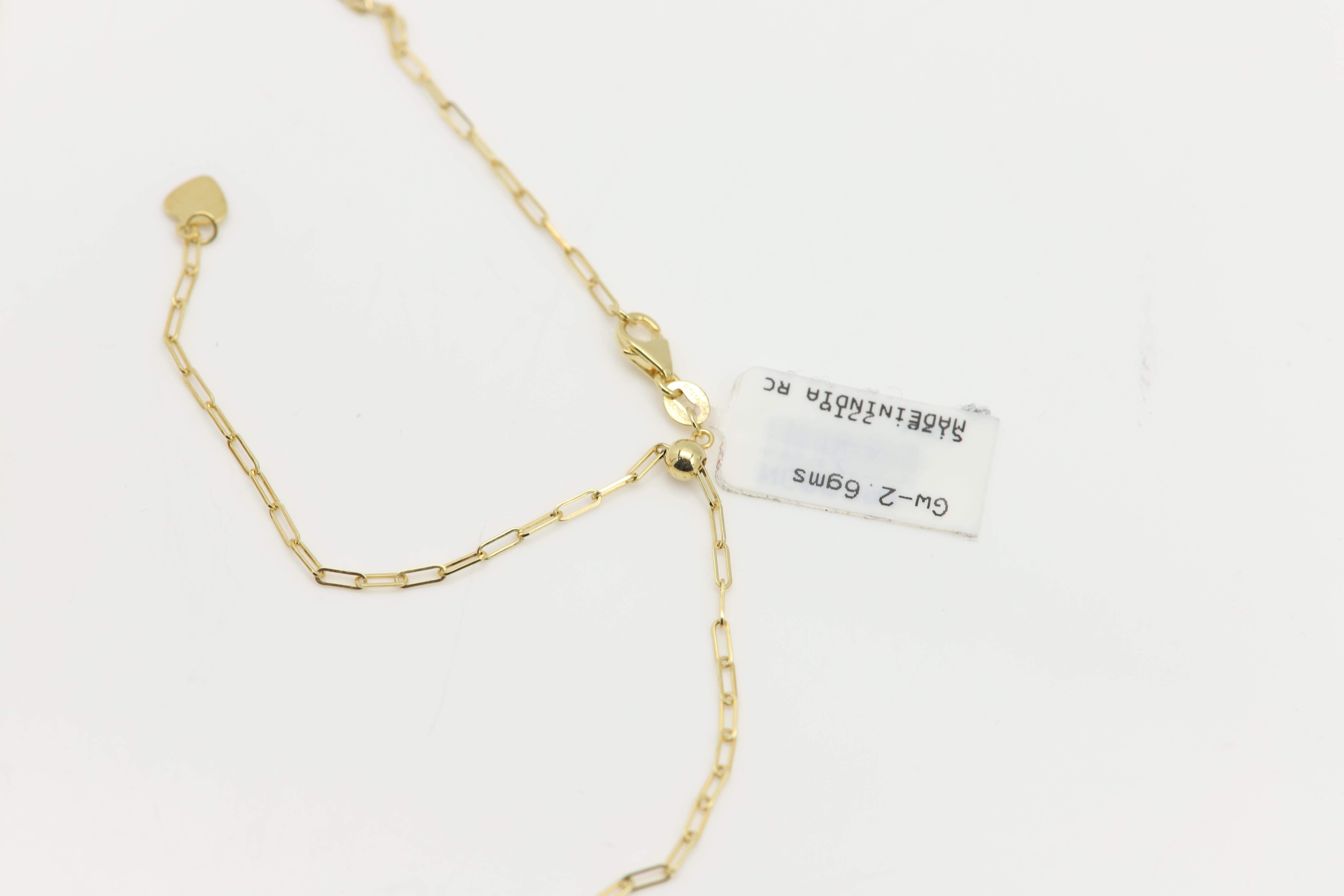 Langer Anhänger Brilliant Citrin Lemon und orangefarbene Edelsteine 14 Karat (Smaragdschliff) im Angebot