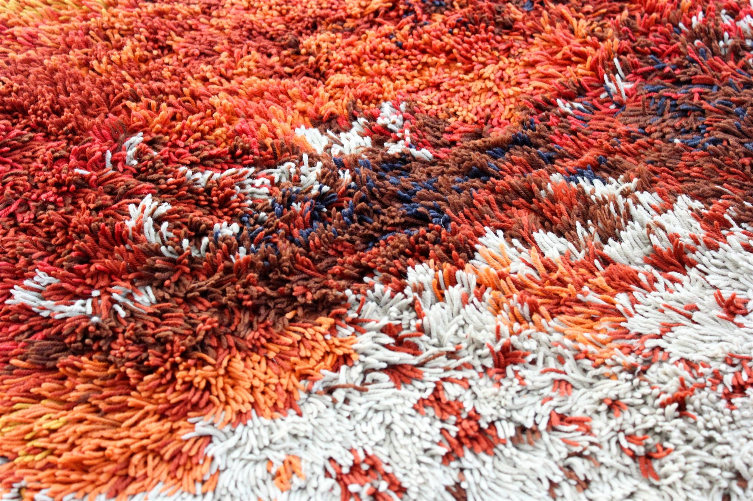 Fabric Long Pile Carpet from Welur Kietrz, Poland, 1970s For Sale