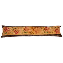 Long Pillow Case Fashioned from a European Embroidery, Late 19th Century