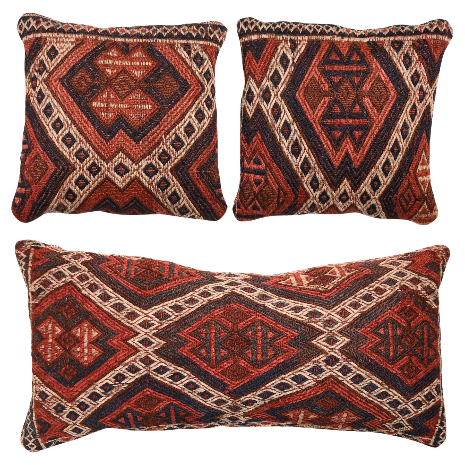 Set of a Long Pillow with Two Small Ones