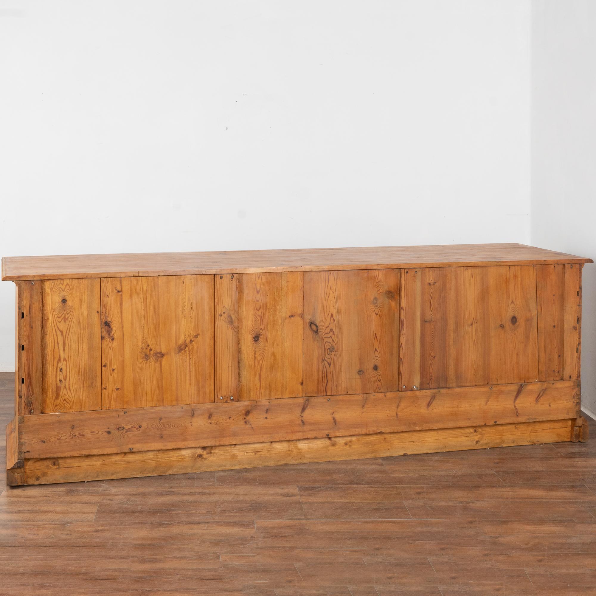 Long Pine 15 Drawer Apothecary Counter Island, Denmark circa 1860-80 6