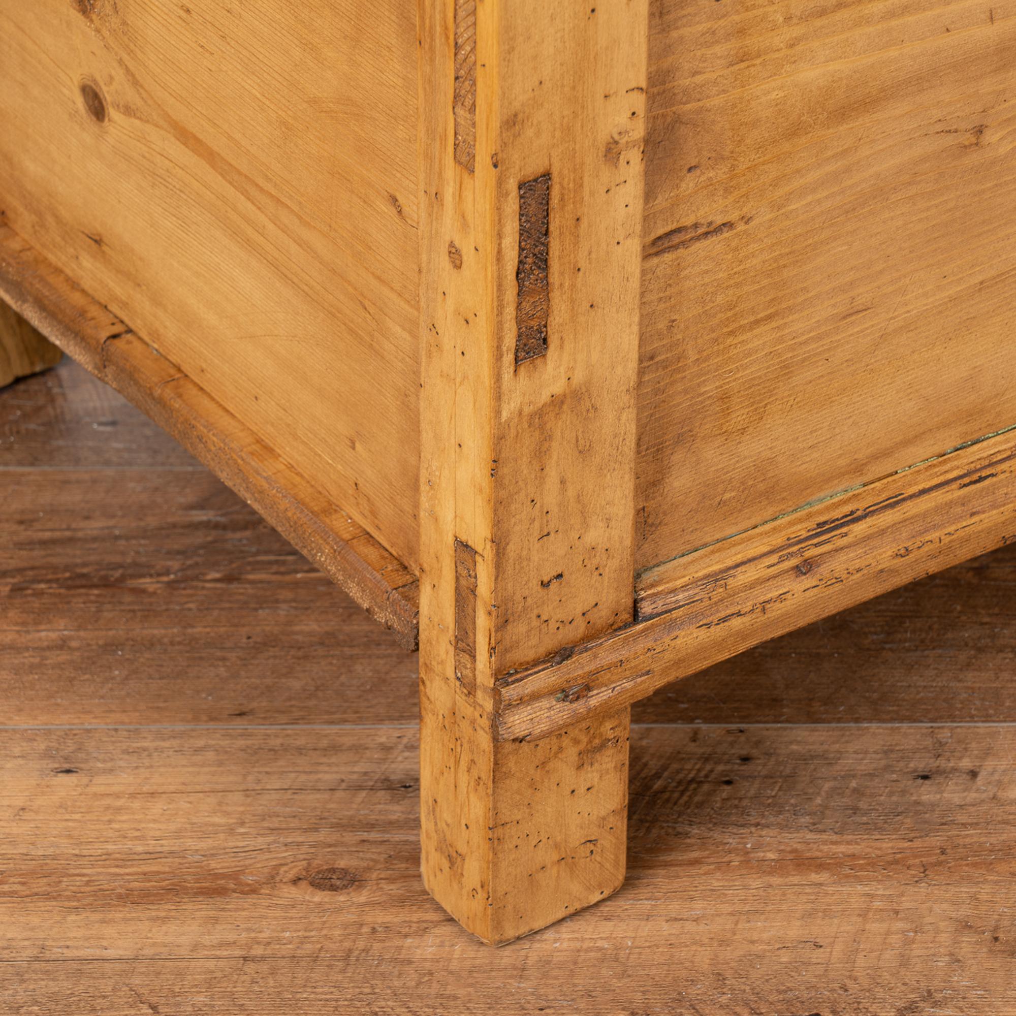Long Pine Bench with Hidden Storage, Hungary, circa 1890 1