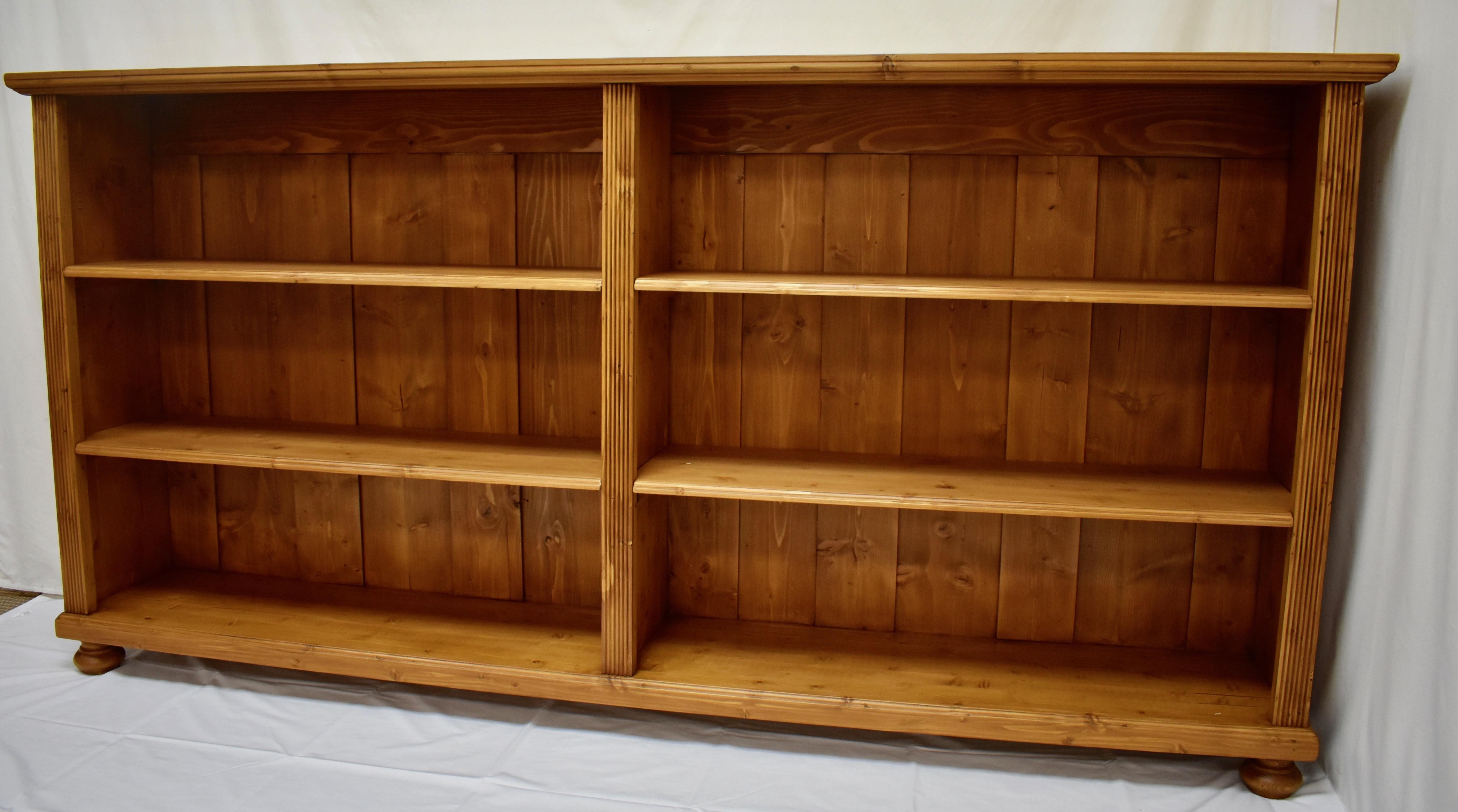 Long Pine Double Bookcase In Good Condition In Baltimore, MD