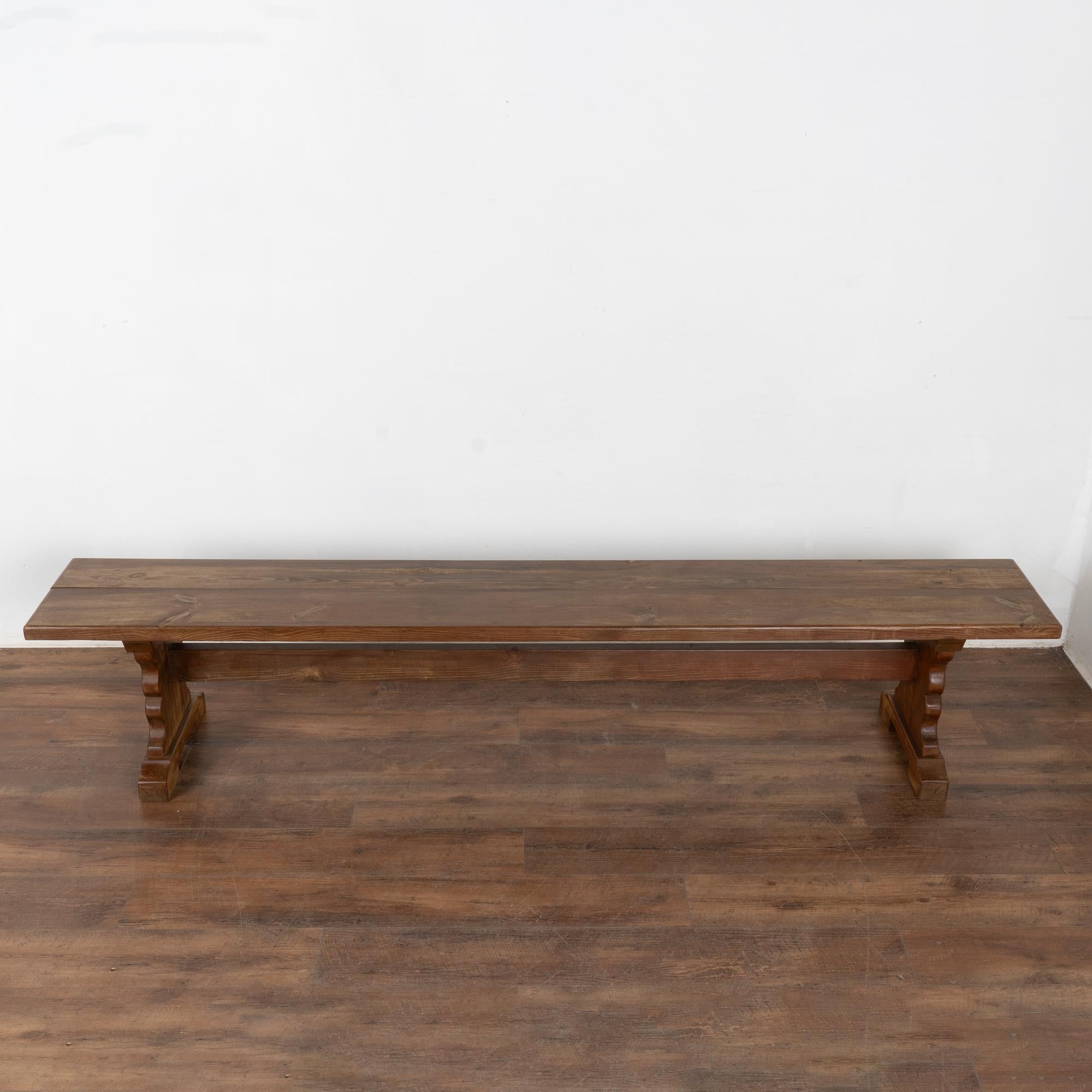 Swedish Long Pine Narrow Bench, Sweden circa 1880