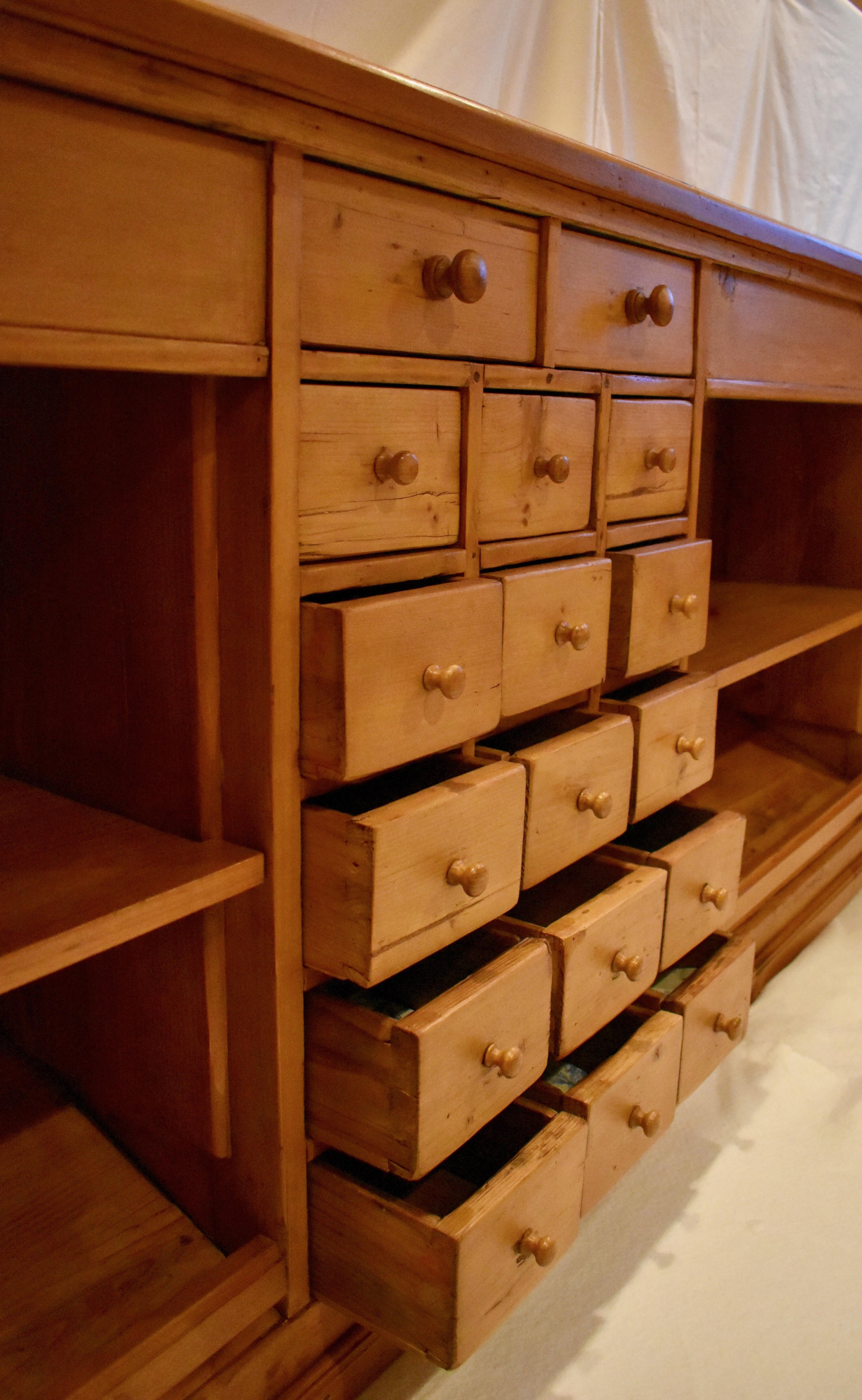 Long Pine Sideboard with Nineteen Drawers 3