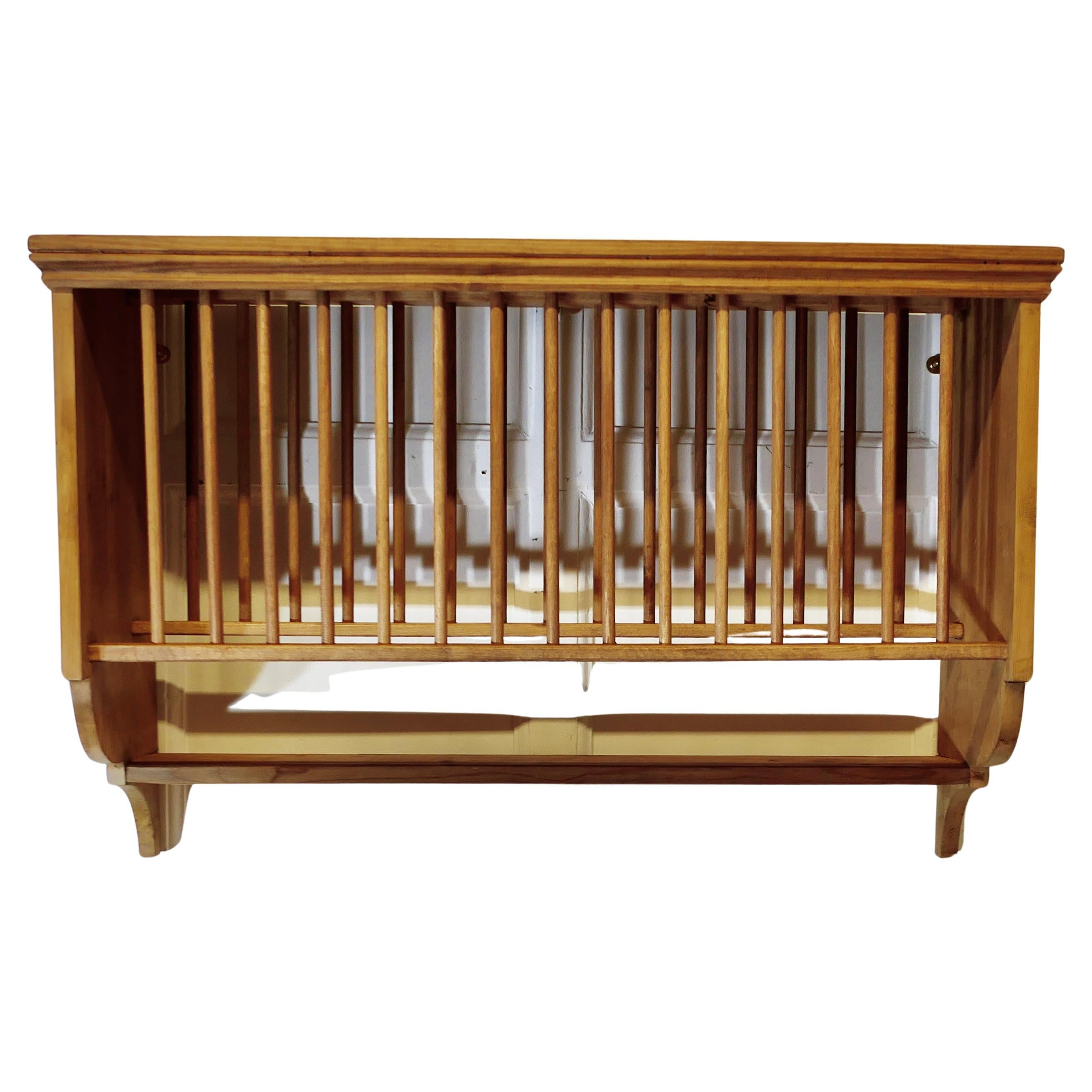 Long Pine Wall Hanging Plate Draining Rack   This useful piece hangs on the wall