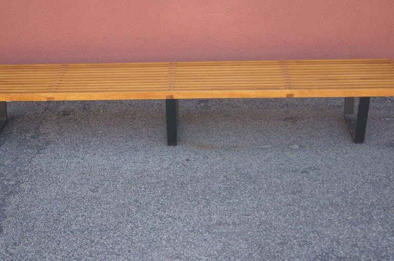 Long Platform Bench, Model 4993, by George Nelson for Herman Miller In Good Condition For Sale In Dorchester, MA
