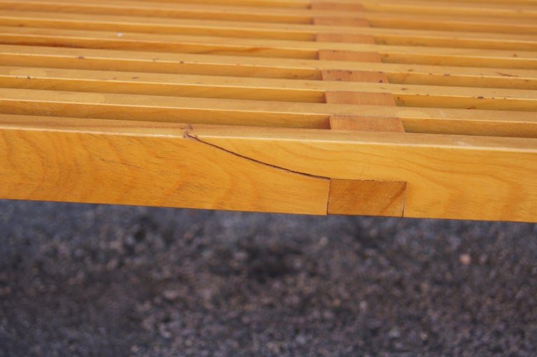 Long Platform Bench, Model 4993, by George Nelson for Herman Miller For Sale 1