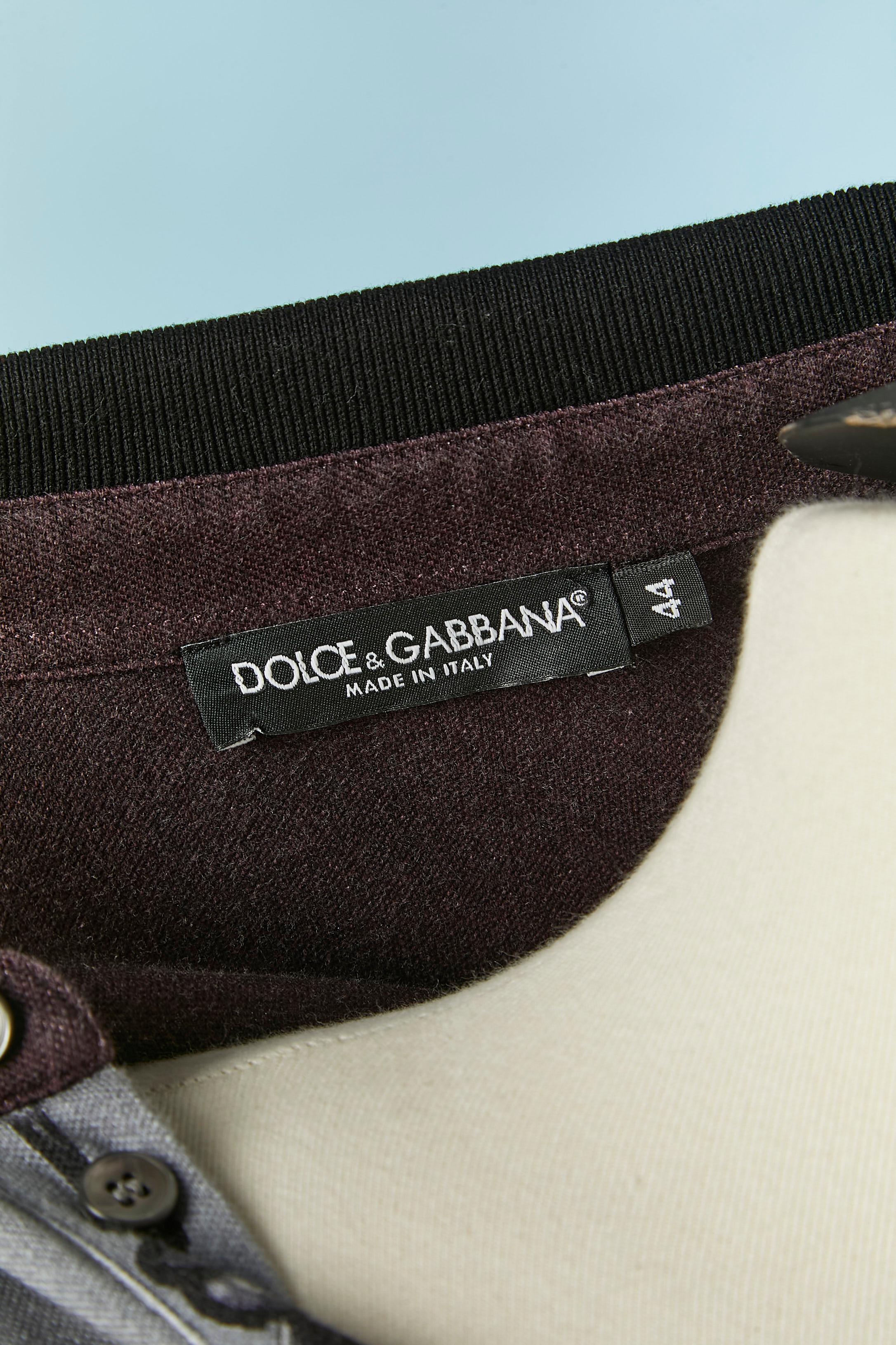 Long Polo shirt with Chinese print pattern Dolce & Gabbana For Sale 2