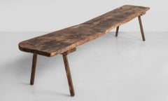 Long Primitive Bench, Italy, circa 1850