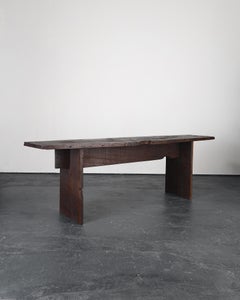 Long Primitive Console Table In 18th C. Portuguese Chestnut