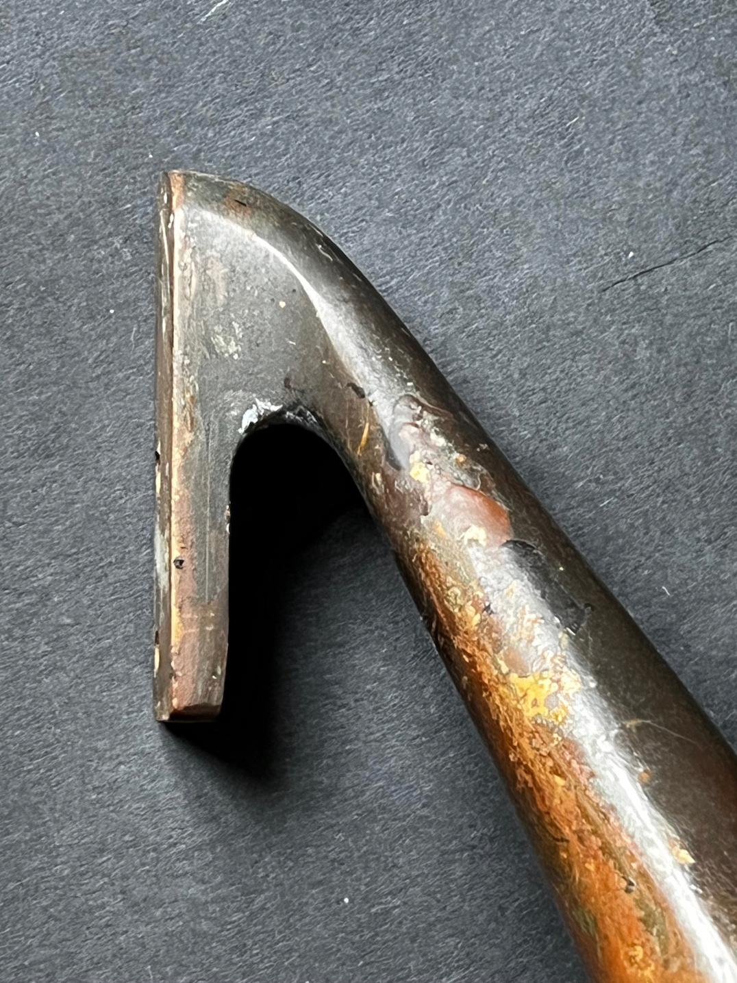 Long Push or Pull Door Handle in Solid Bronze, European, Mid-20th Century 1