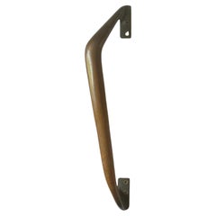 Long Push or Pull Door Handle in Solid Bronze, European, Mid-20th Century