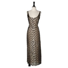 Long rayon dress leopard print Moschino Cheap and Chic