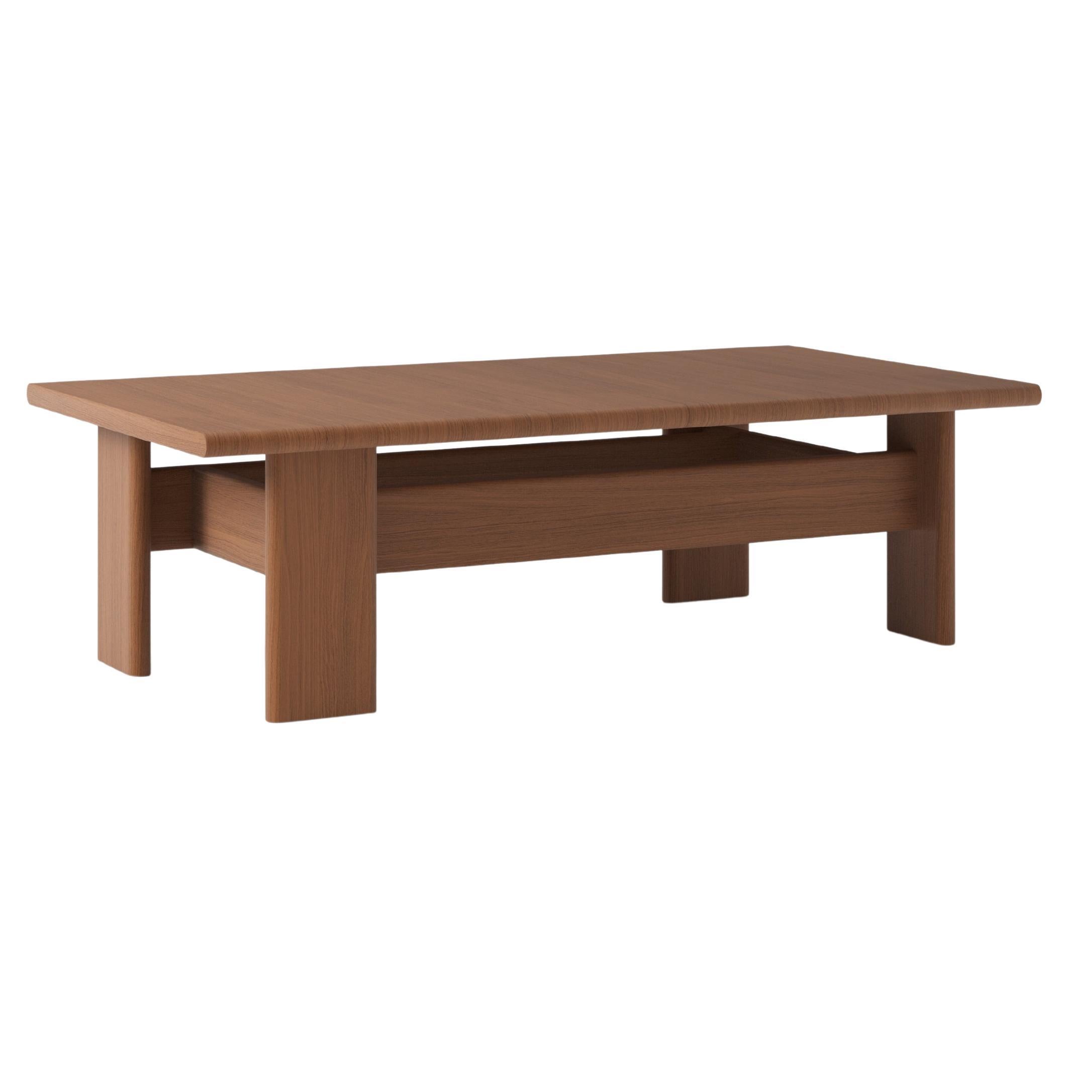 Long Rectangular Archipen Coffee Table 4 Minimalist in Stained Ash by NOOM For Sale