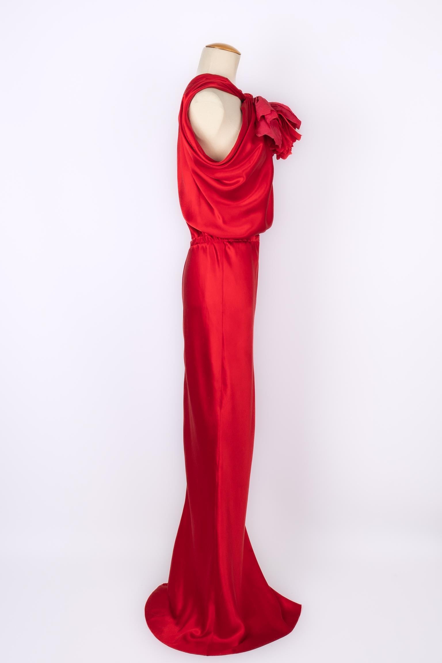 Red Long red Lanvin dress