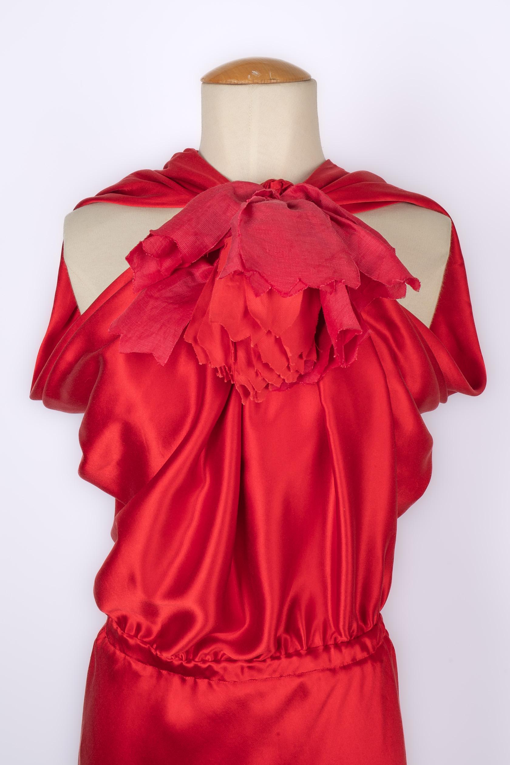 Long red Lanvin dress 1