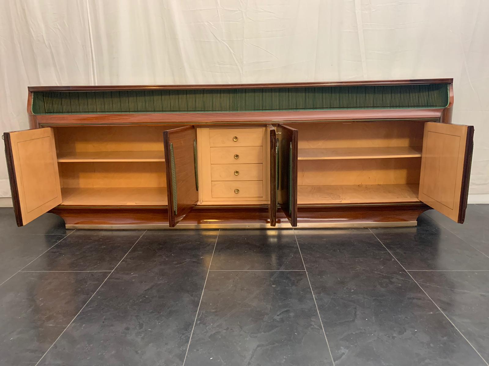 Long Rosewood Sideboard from Dassi, 1950s 4