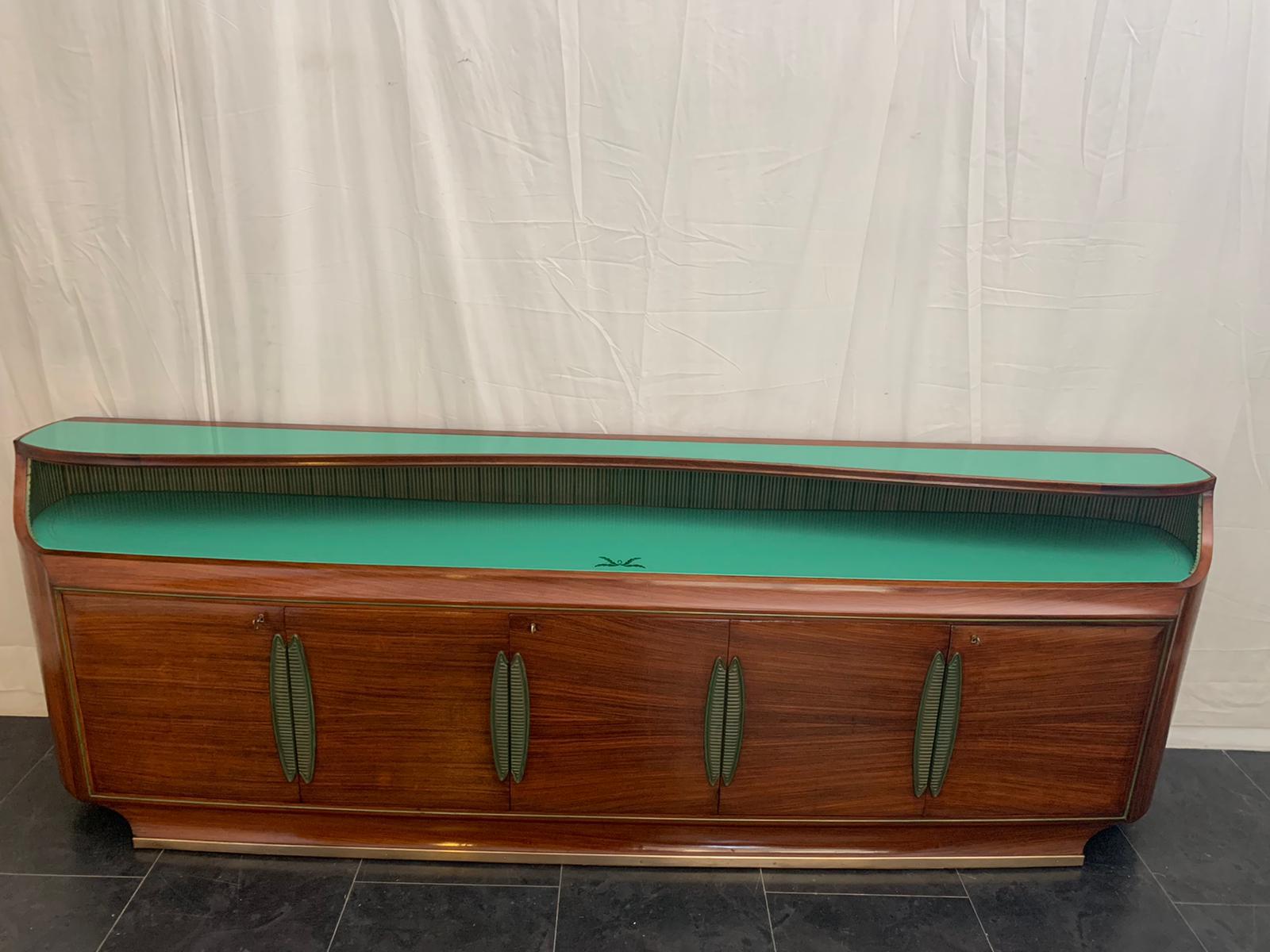 Mid-Century Modern Long Rosewood Sideboard from Dassi, 1950s