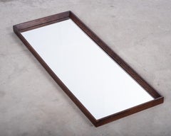 Long Rosewood Wall Mirror, Denmark, 1960s