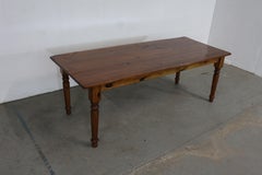 Long Rustic Country Knotty Pine Dining Table