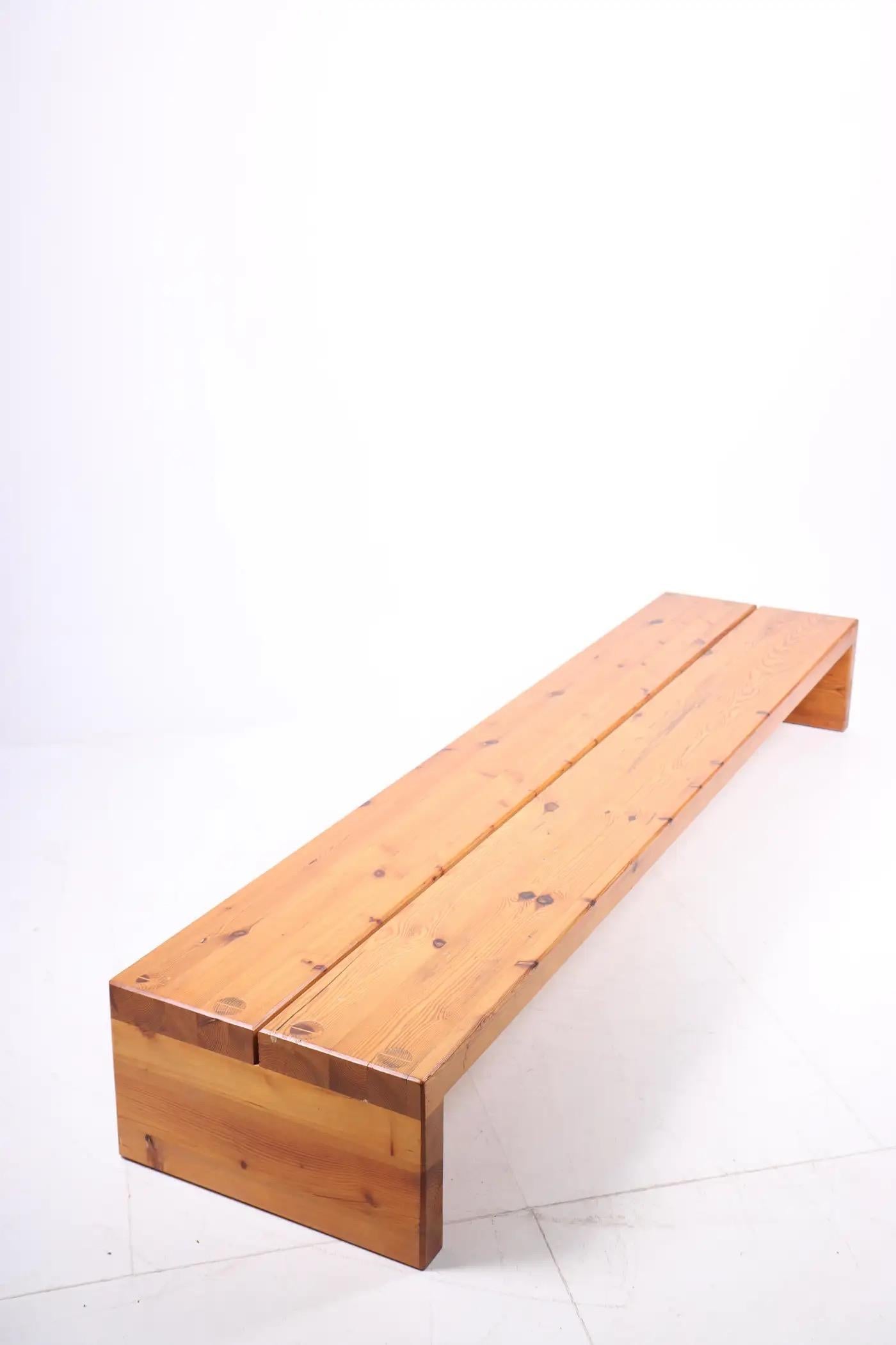 Scandinave moderne Banc scandinave en pin massif de Sven Larsson, 1960 en vente