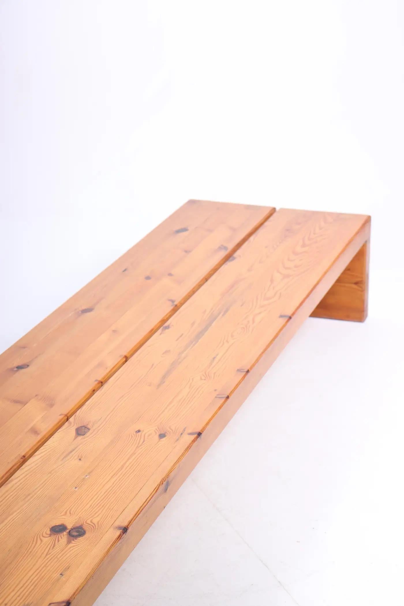 Danois Banc scandinave en pin massif de Sven Larsson, 1960 en vente