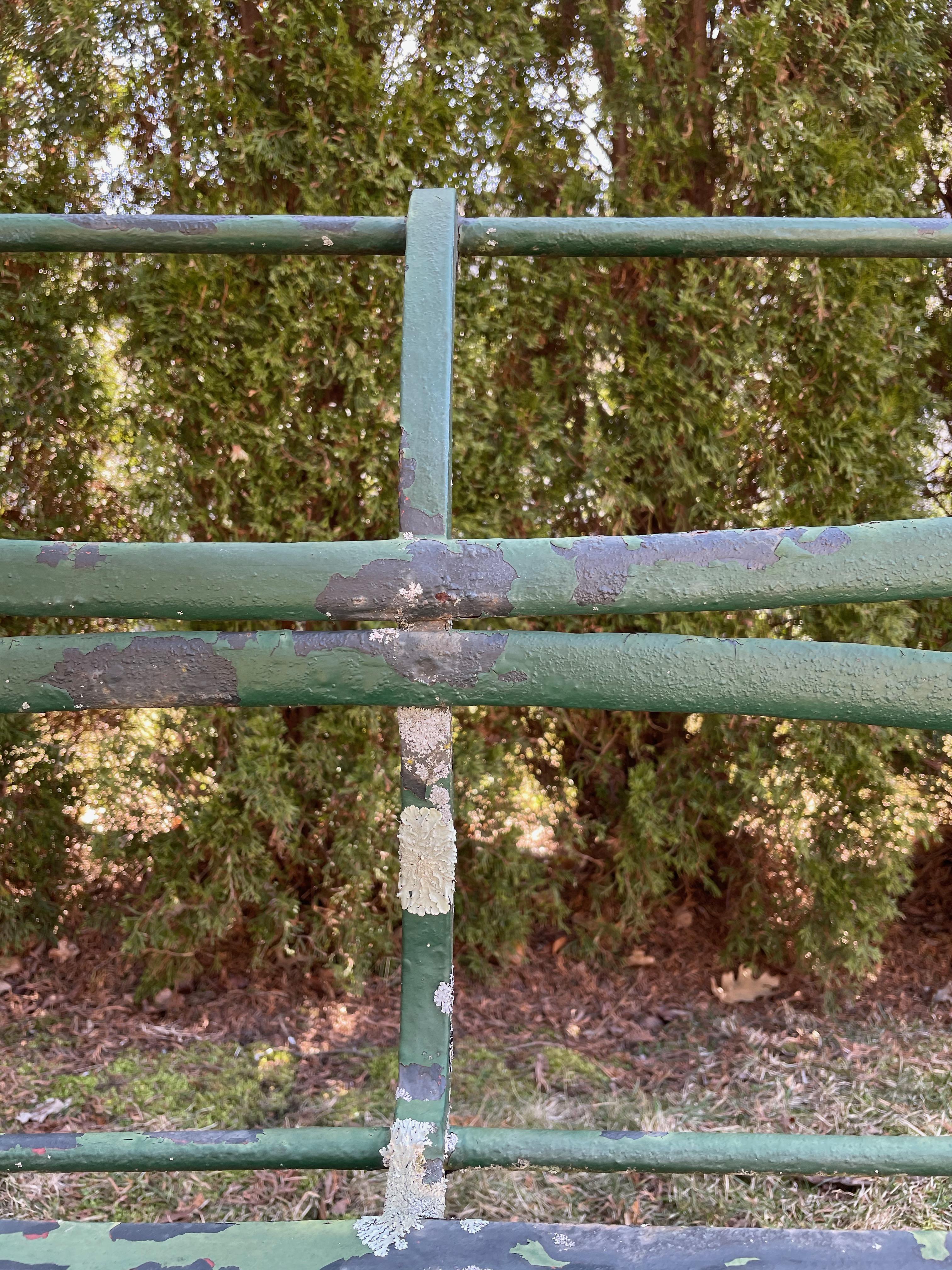 Long Scottish Regency Wrought Iron Bench, CA 1820 3