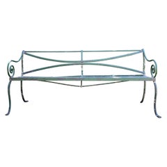 Long Scottish Regency Wrought Iron Bench, CA 1820