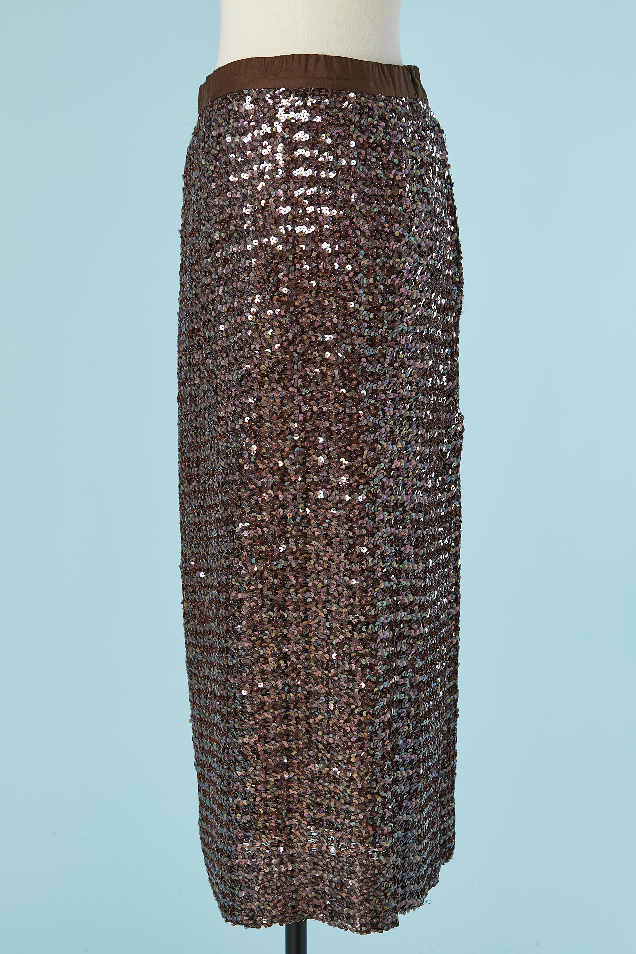 Longue jupe à paillettes Circa 1970's Excellent état - En vente à Saint-Ouen-Sur-Seine, FR