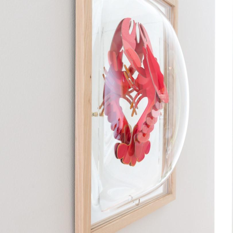 Post-Modern Long Showcase Mirror by Studio Thier & Van Daalen For Sale
