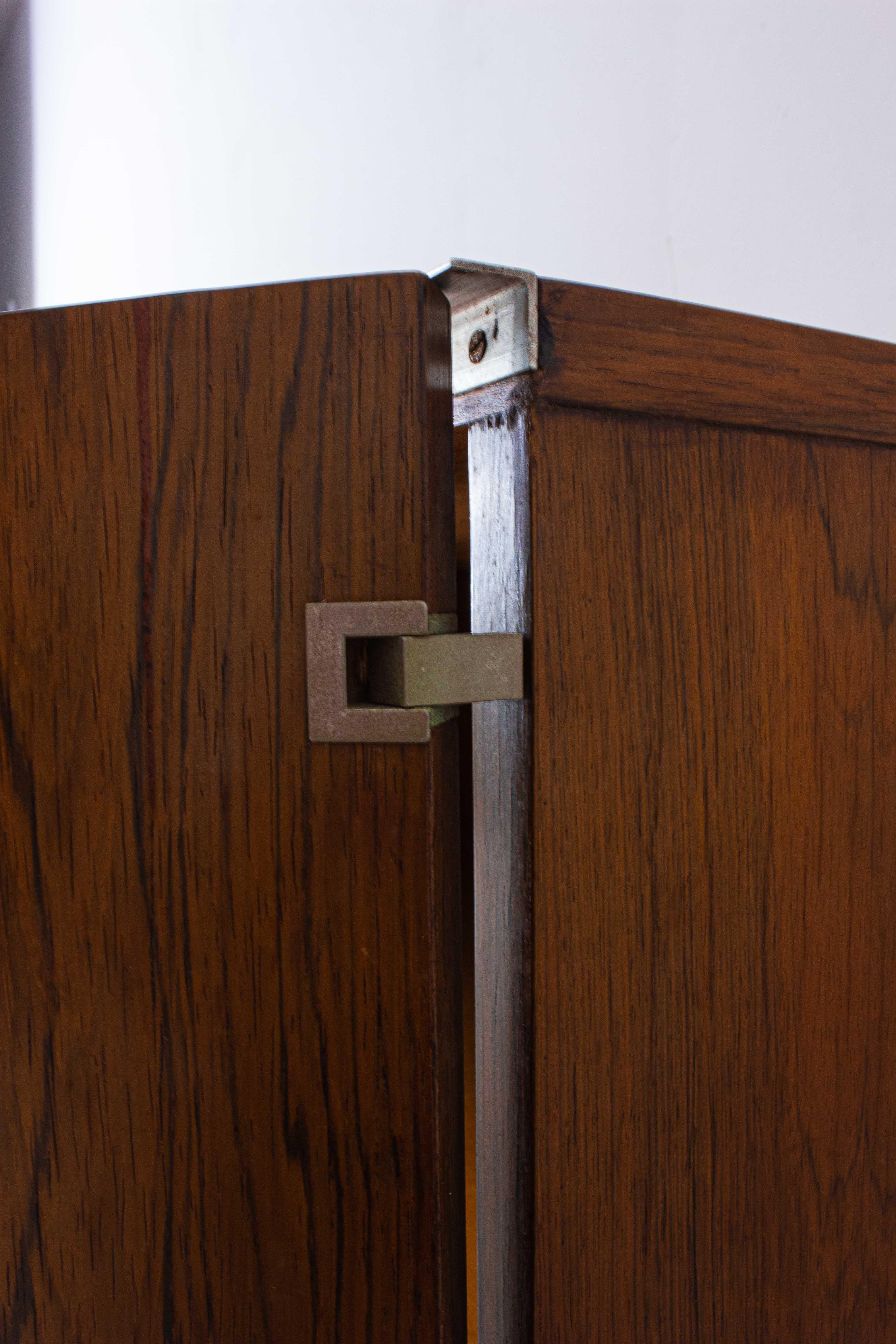 Long Sideboard in Rosewood and Chrome, Belgium 1960s 2