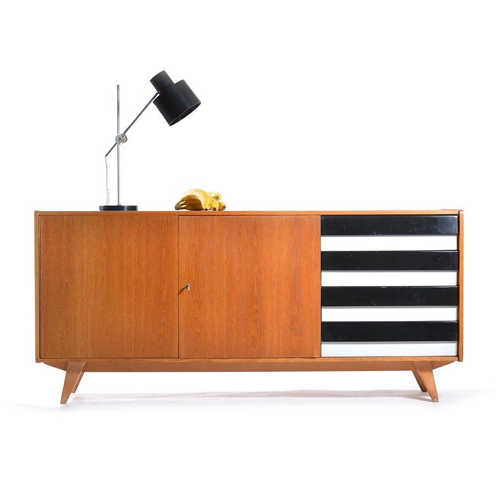 Fiberglass Long Sideboard Type U-460 by Jiri Jiroutek for Interior Praha, 1960s For Sale