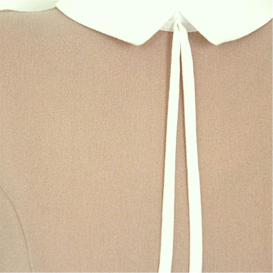 Polyester Antique rose color Cream color neck Zip closure Total lenght from shoulder cm 90 (35.4 inches)
