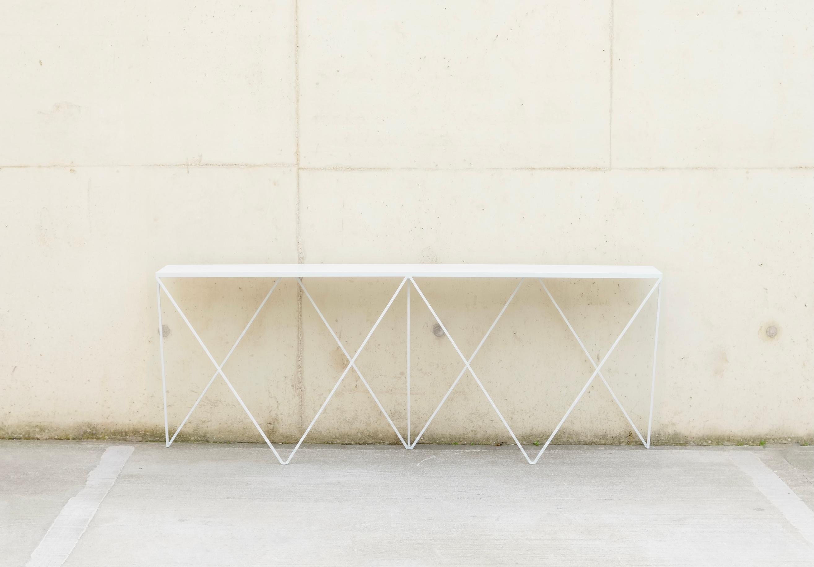 Long Slim Burgundy Giraffe Console Table - Customisable Colour & Size For Sale 2