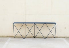 Long Slim Deep Blue Giraffe Console Table - Customisable Colour & Size