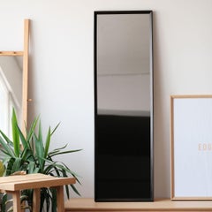 Long Smoked Mirror with Wooden Frame – REGULAR