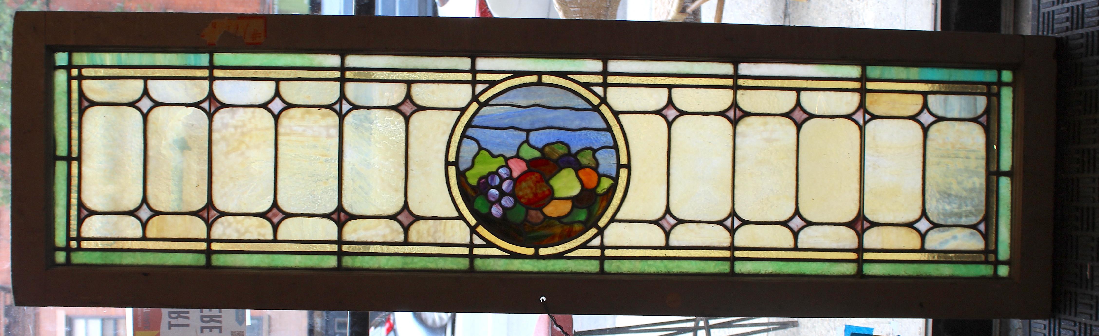 Long Stained Glass Transom 64