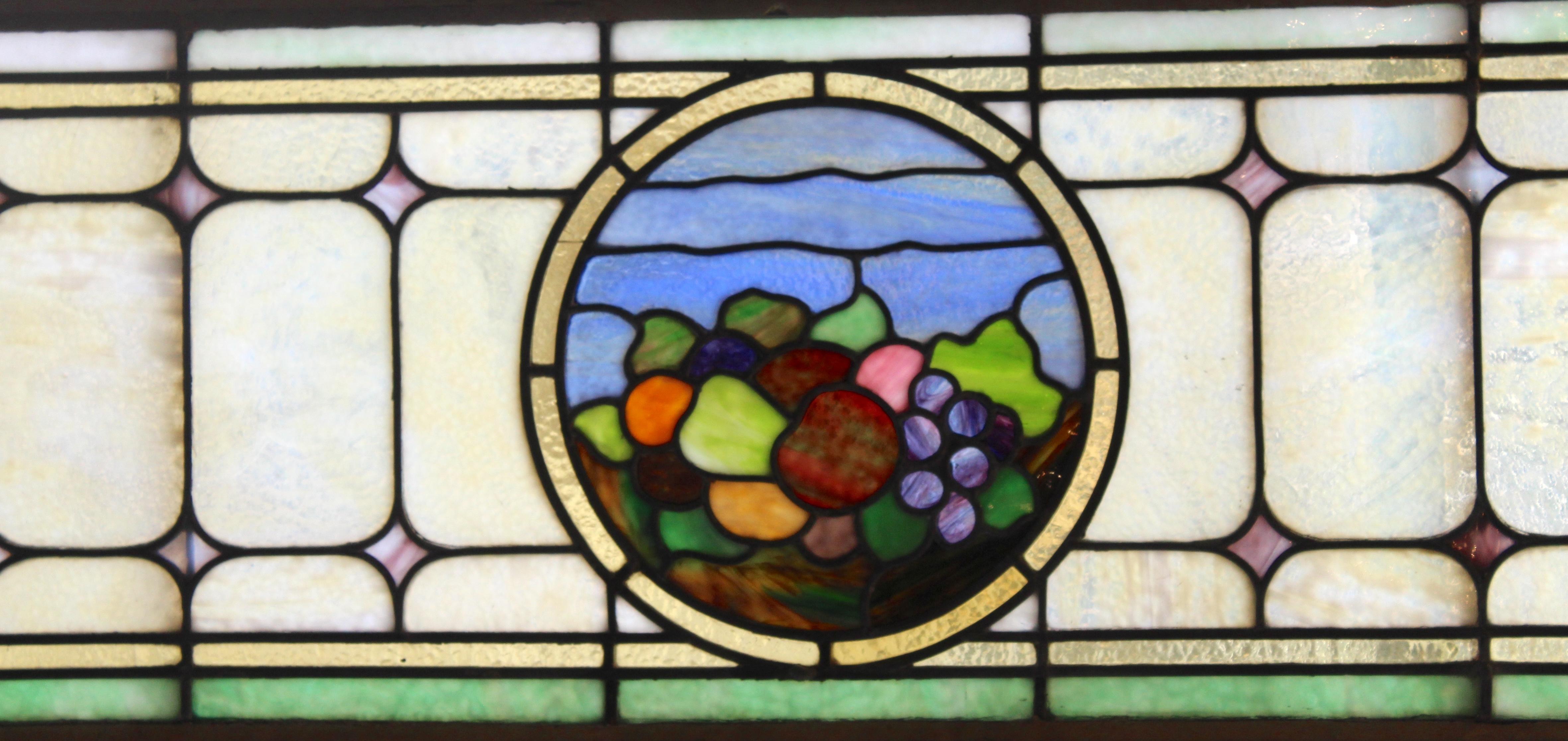 Long Stained Glass Transom 64