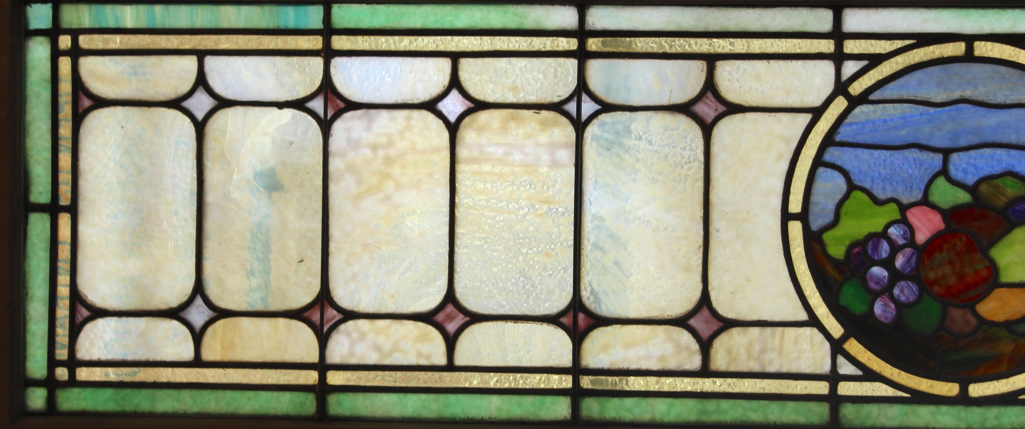 Long Stained Glass Transom 64