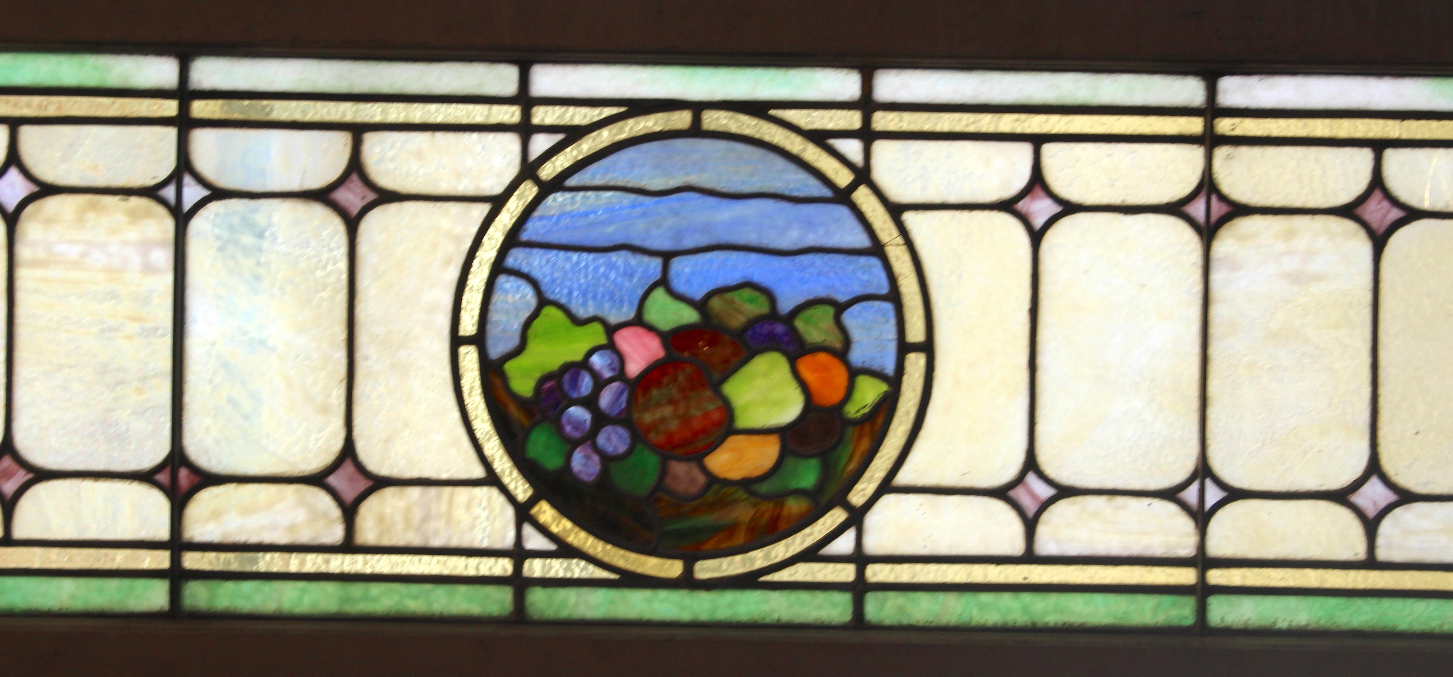 Long Stained Glass Transom 64
