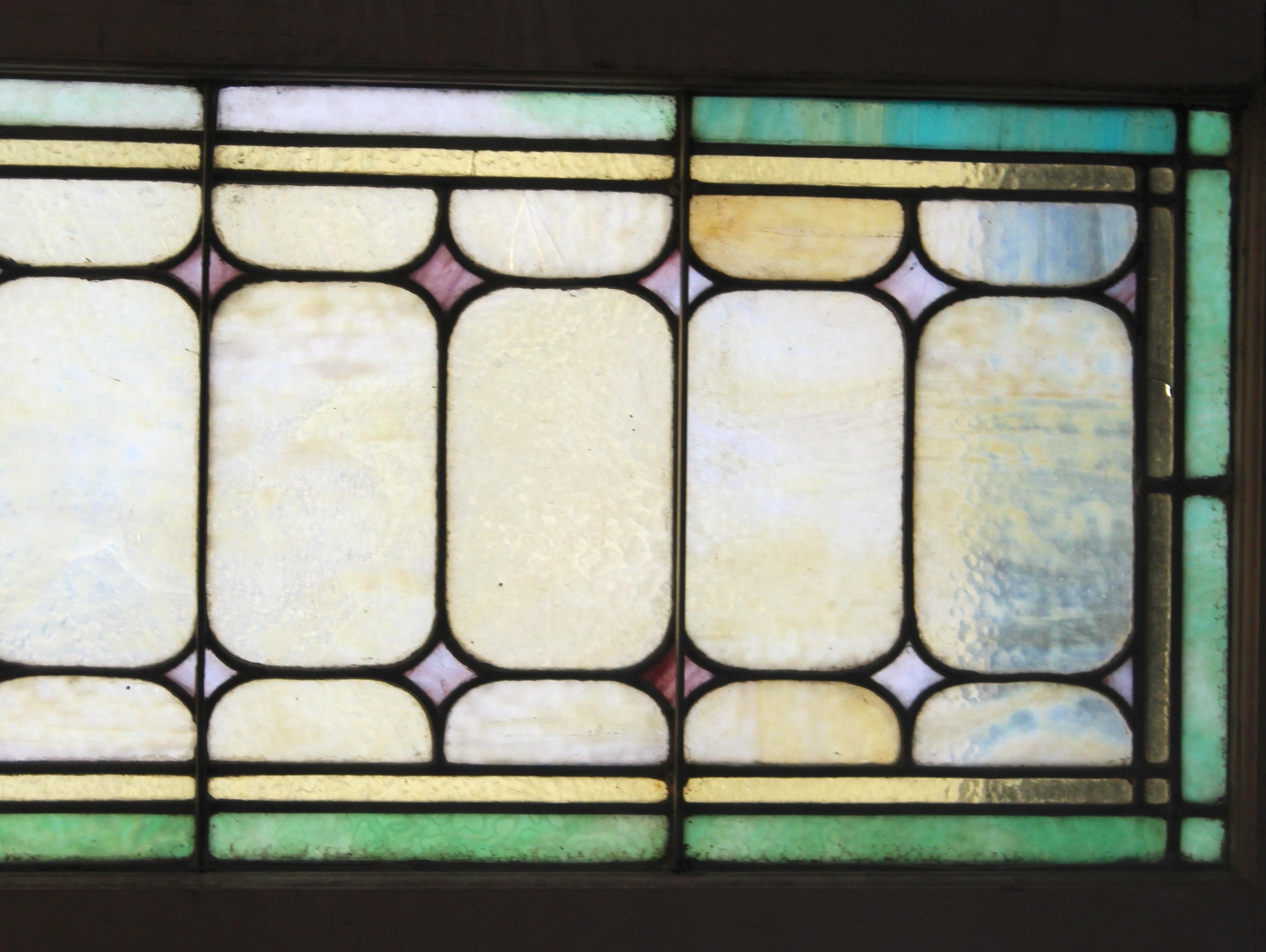 Long Stained Glass Transom 64